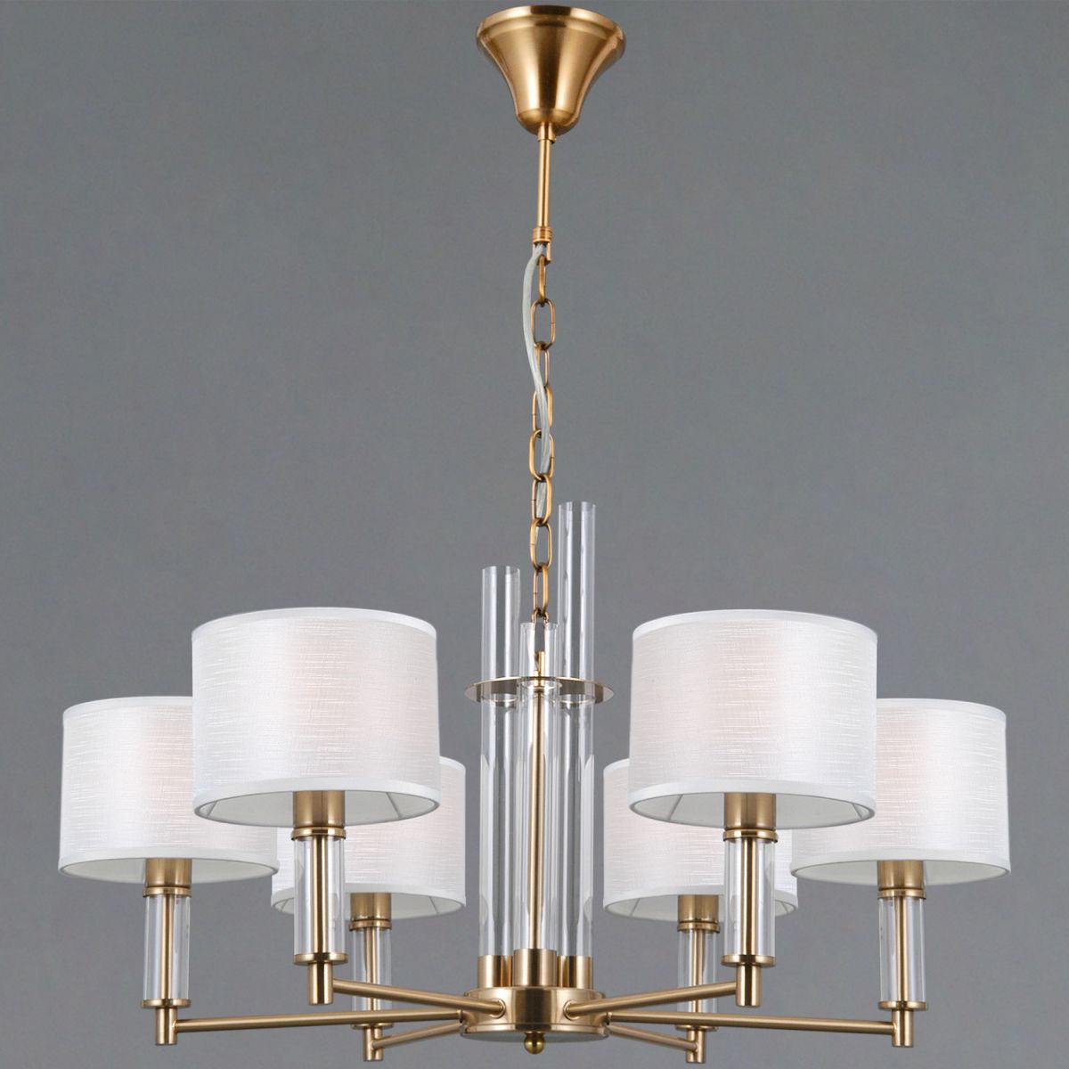 Подвесная люстра Illumico IL0755-6PSQ-25 BRASS GENOA Подвесная люстра Illumico IL0755-6PSQ-25 BRASS GENOA