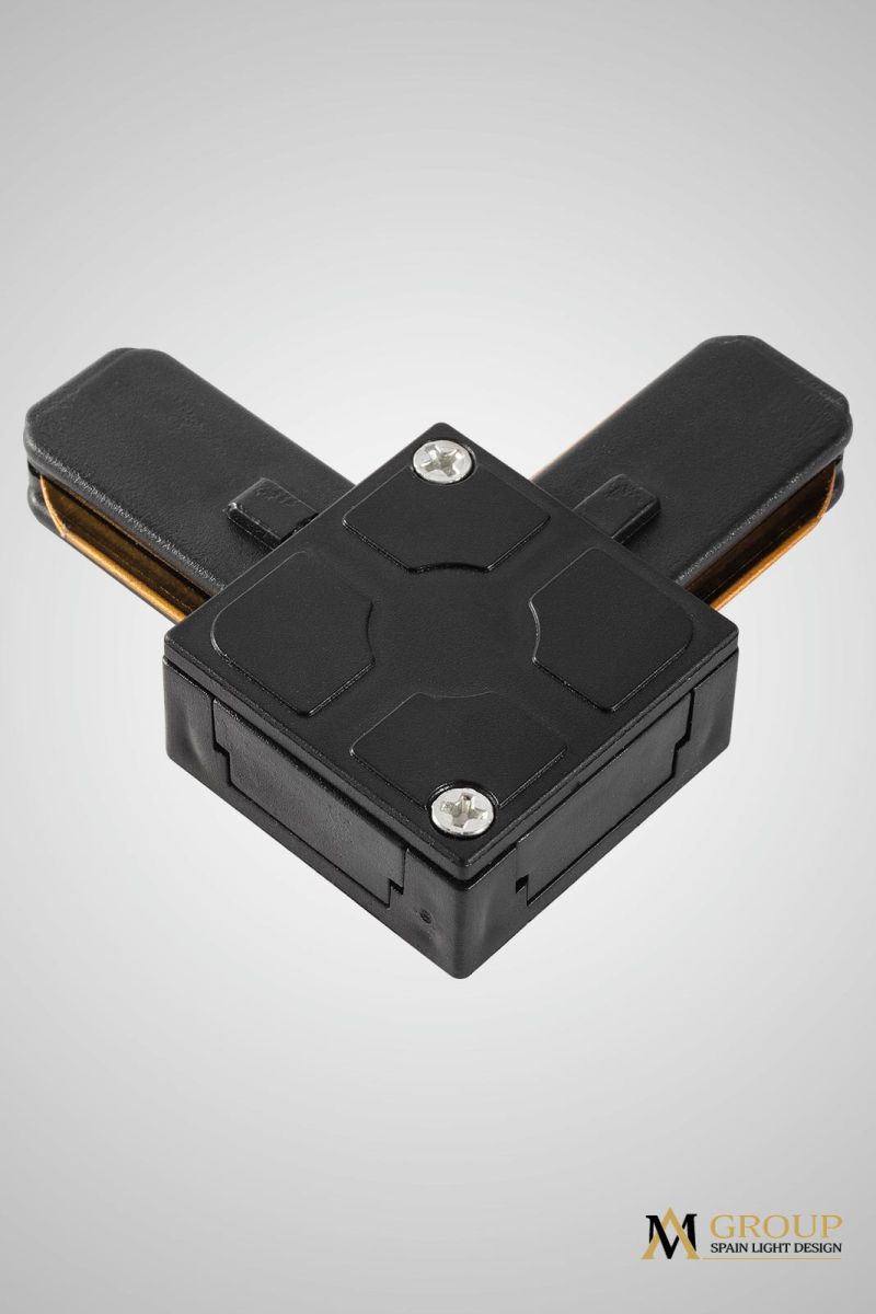 Трековый однофазный L-образный соединитель AM Group AM175 BK Трековый однофазный L-образный соединитель AM Group AM175 BK