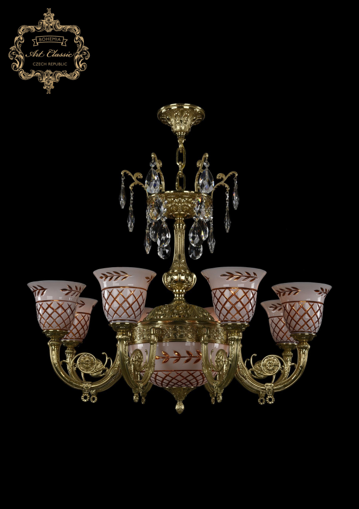 Подвесная люстра Art Classic 31.16.8.KR175SP.250IT.G.Sp.Amber.White.1B