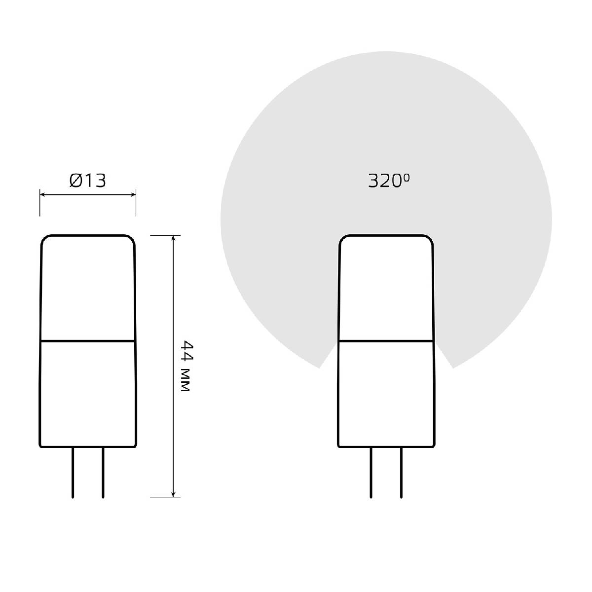 Лампа светодиодная Gauss G4 4W 3000К прозрачная 10714 Лампа светодиодная Gauss G4 4W 3000К прозрачная 10714