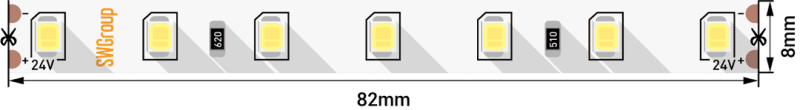 Светодиодная лента SWG SWG2P84-24-8.6-WW 005850 Светодиодная лента SWG SWG2P84-24-8.6-WW 005850