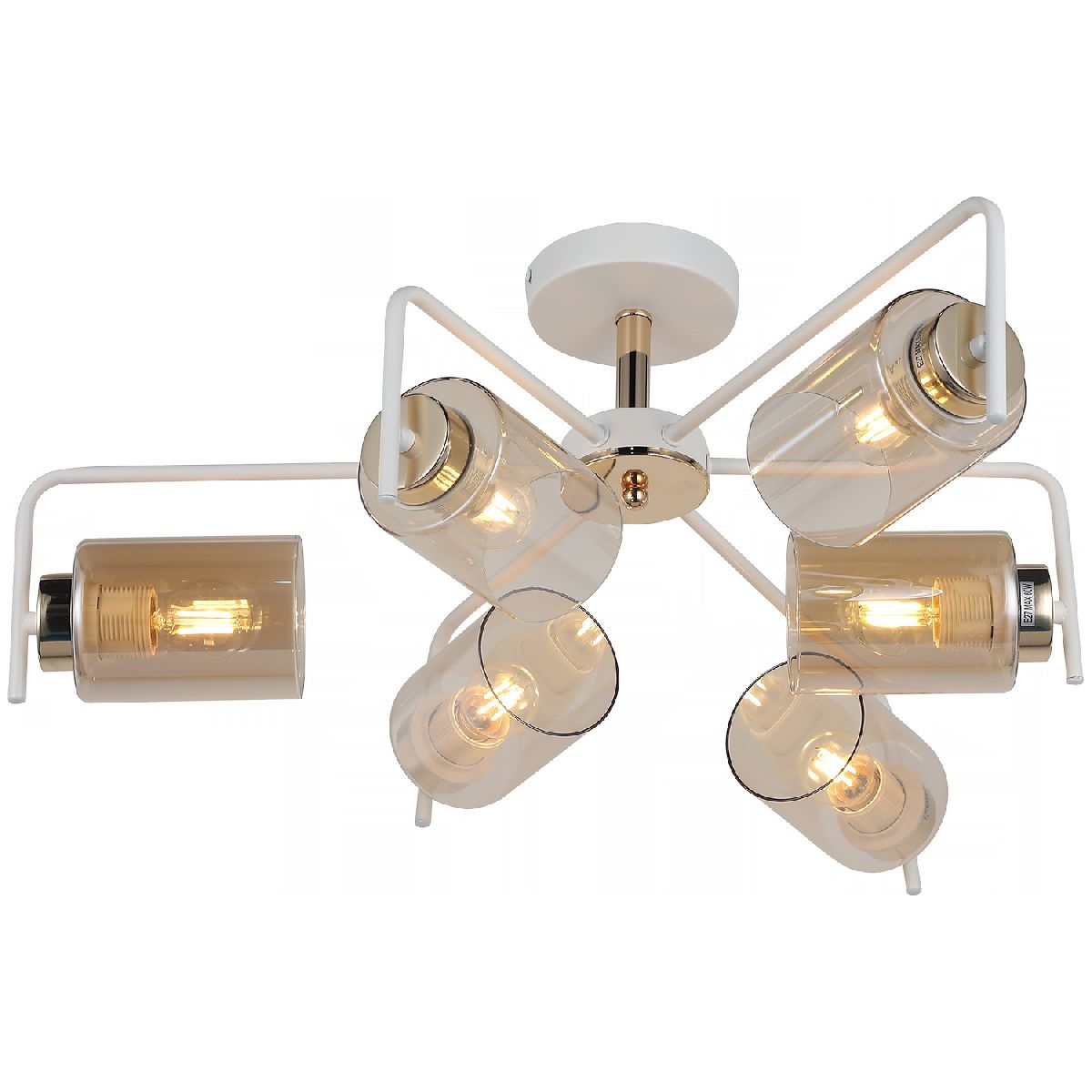 Люстра на штанге Illumico IL8248-6COU-79 WH GD Люстра на штанге Illumico IL8248-6COU-79 WH GD