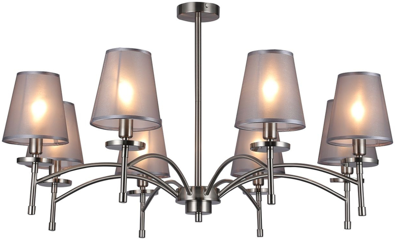 Люстра на штанге Escada Faith 694/8PL Nickel Люстра на штанге Escada Faith 694/8PL Nickel
