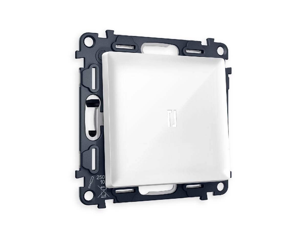 Комплект механизма 1-кл выключателя с подсветкой Ambrella Volt Alfa MA102015