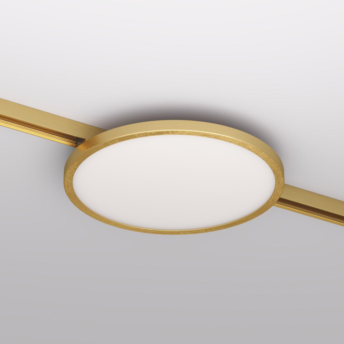 Трековый однофазный светильник Denkirs Shine flow DK5763-SB