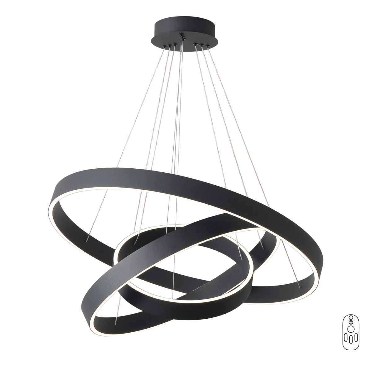 Подвесная люстра Crystal Lux TRON SP158W LED BLACK Подвесная люстра Crystal Lux TRON SP158W LED BLACK