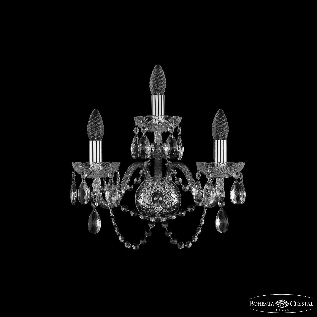 Бра Bohemia Ivele Crystal 1402B/2+1/160 Ni Бра Bohemia Ivele Crystal 1402B/2+1/160 Ni