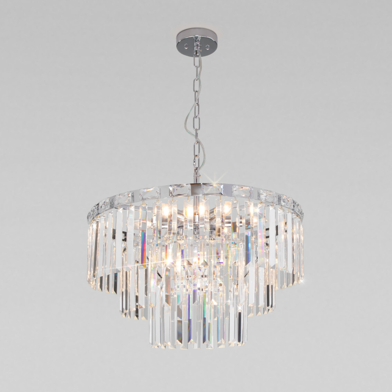 Подвесная люстра Eurosvet Elegante 10130/8 хром/прозрачный хрусталь Strotskis Smart a060642 Подвесная люстра Eurosvet Elegante 10130/8 хром/прозрачный хрусталь Strotskis Smart a060642