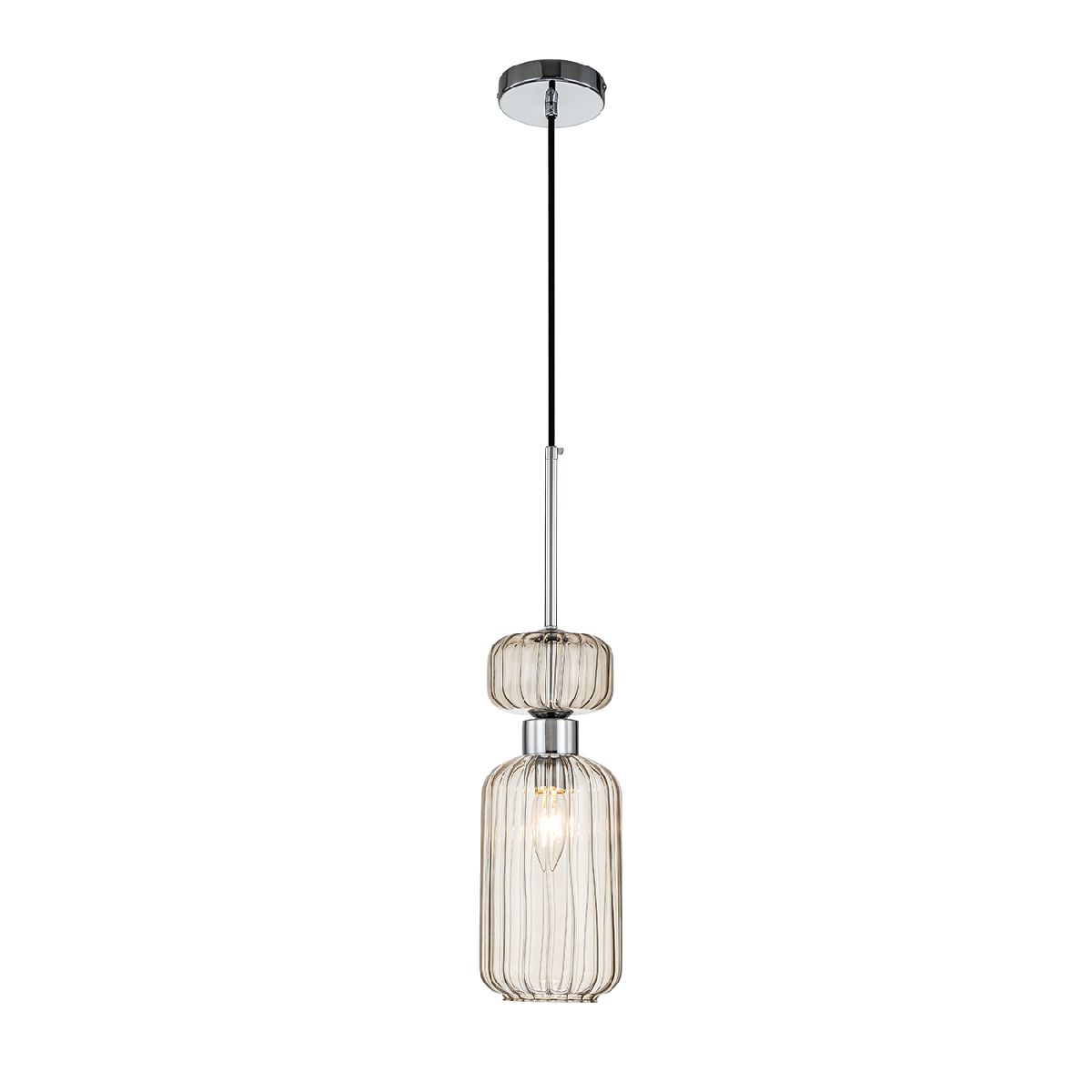 Подвесной светильник Escada Gloss 1141/1S Chrome/Beige Подвесной светильник Escada Gloss 1141/1S Chrome/Beige