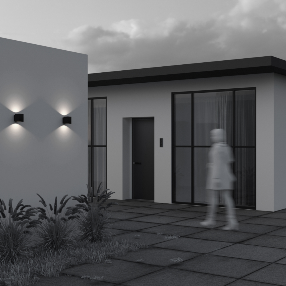 Уличный настенный светильник Maytoni Block O507WL-L10B3K