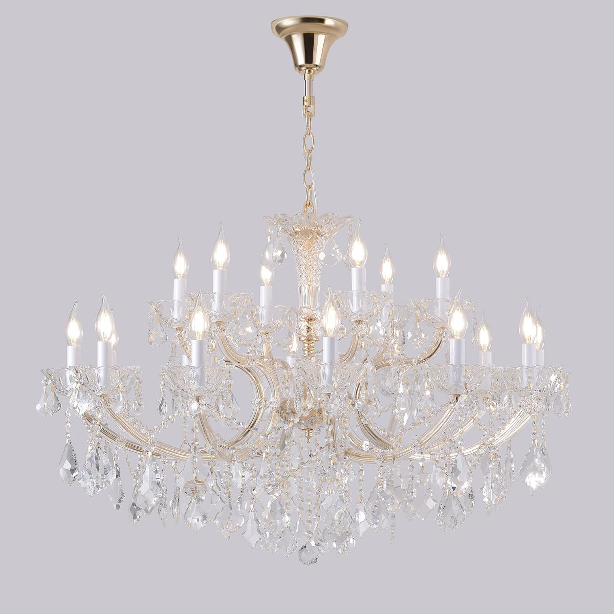 Подвесная люстра Crystal Lux CRISTELLE SP12+6 GOLD