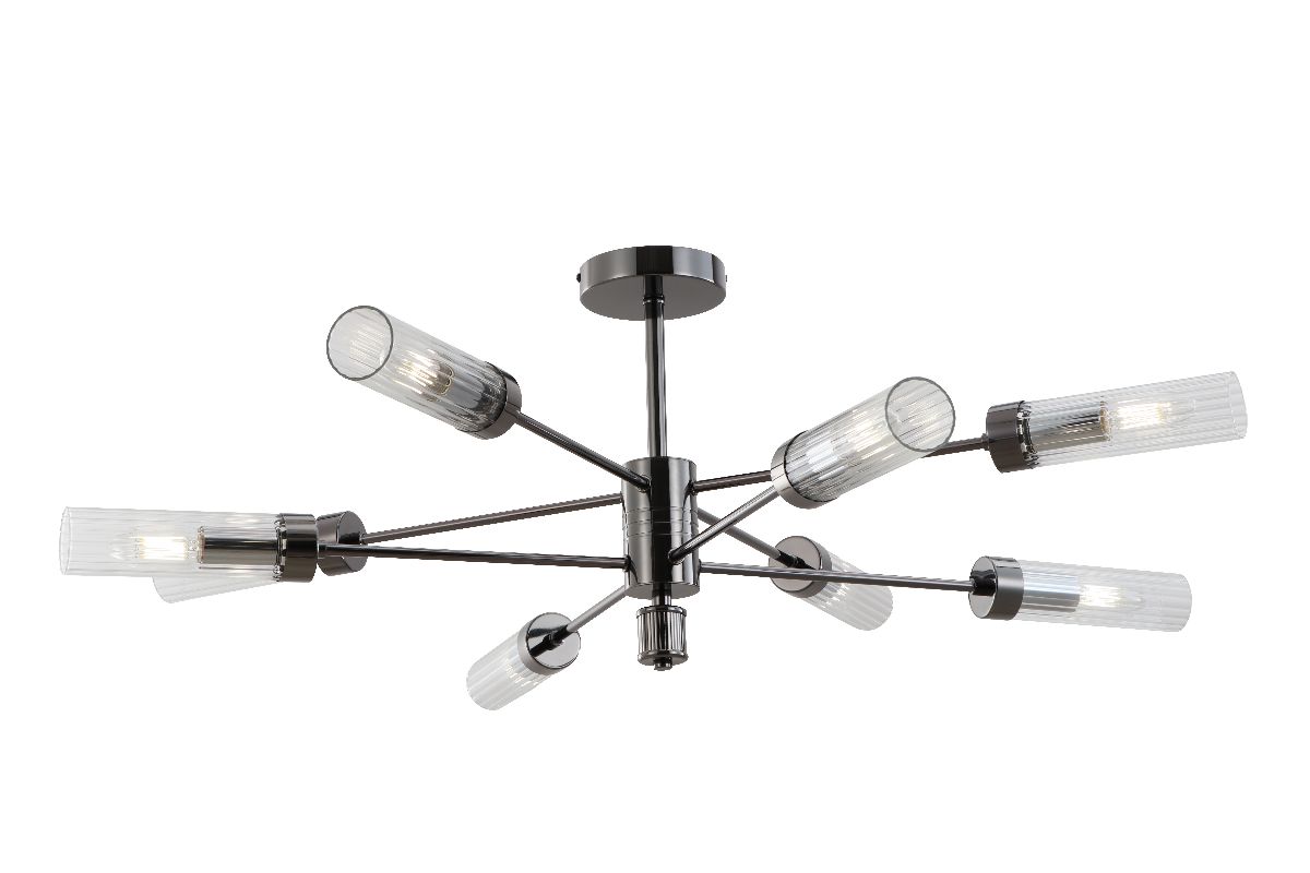 Люстра на штанге iLamp Evolution 15609-8 AN+CL Люстра на штанге iLamp Evolution 15609-8 AN+CL
