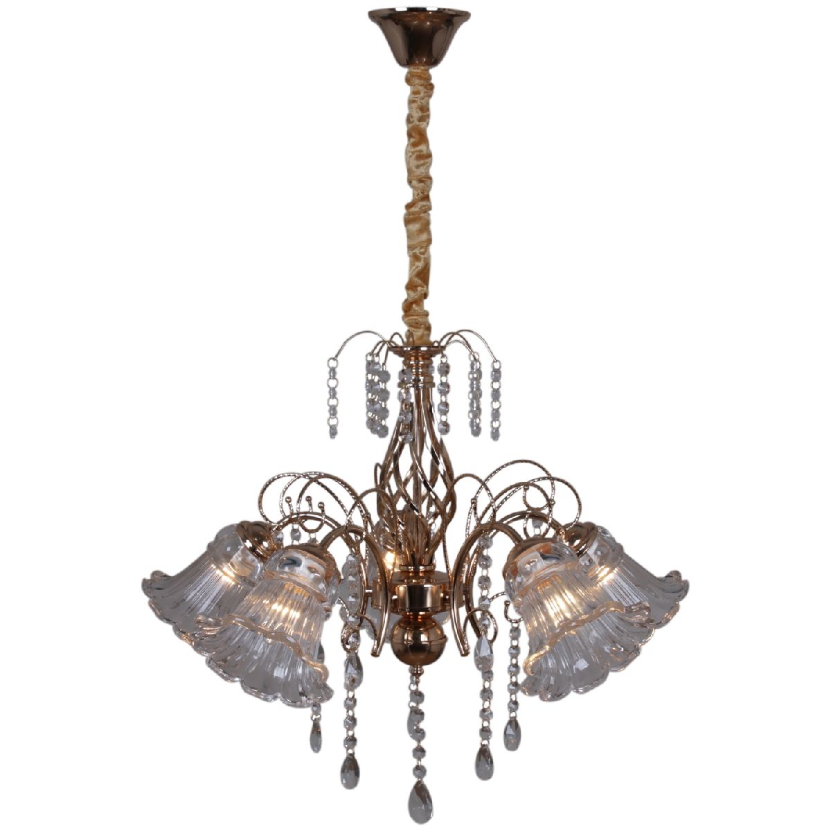 Подвесная люстра Reluce 02348-0.4-05 FGD+CL Подвесная люстра Reluce 02348-0.4-05 FGD+CL