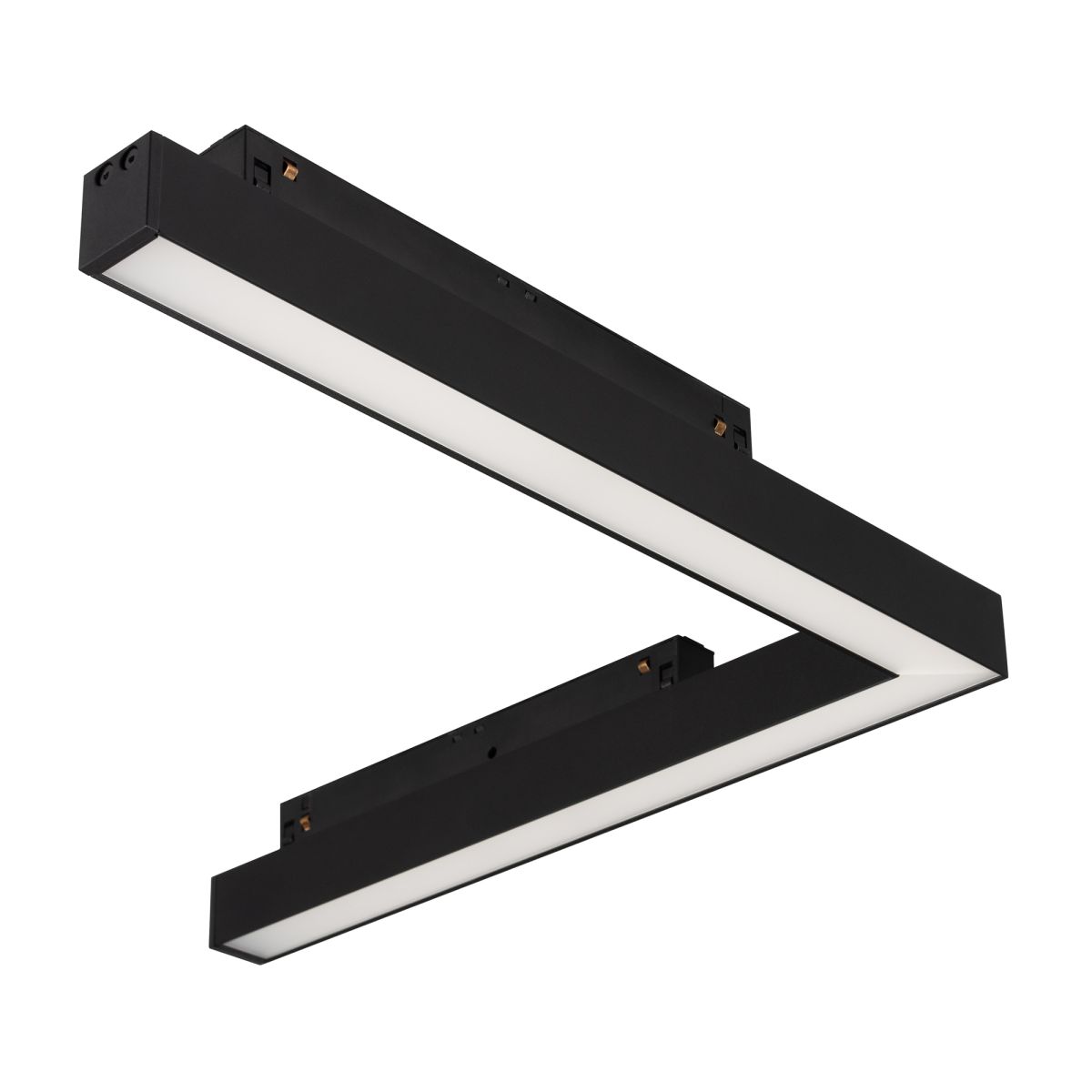 Трековый магнитный светильник Arlight MAG-ORIENT-FLAT-ANGLE-L295-18W Warm3000 (BK, 100 deg, 48V) (IP20 Металл) 060731