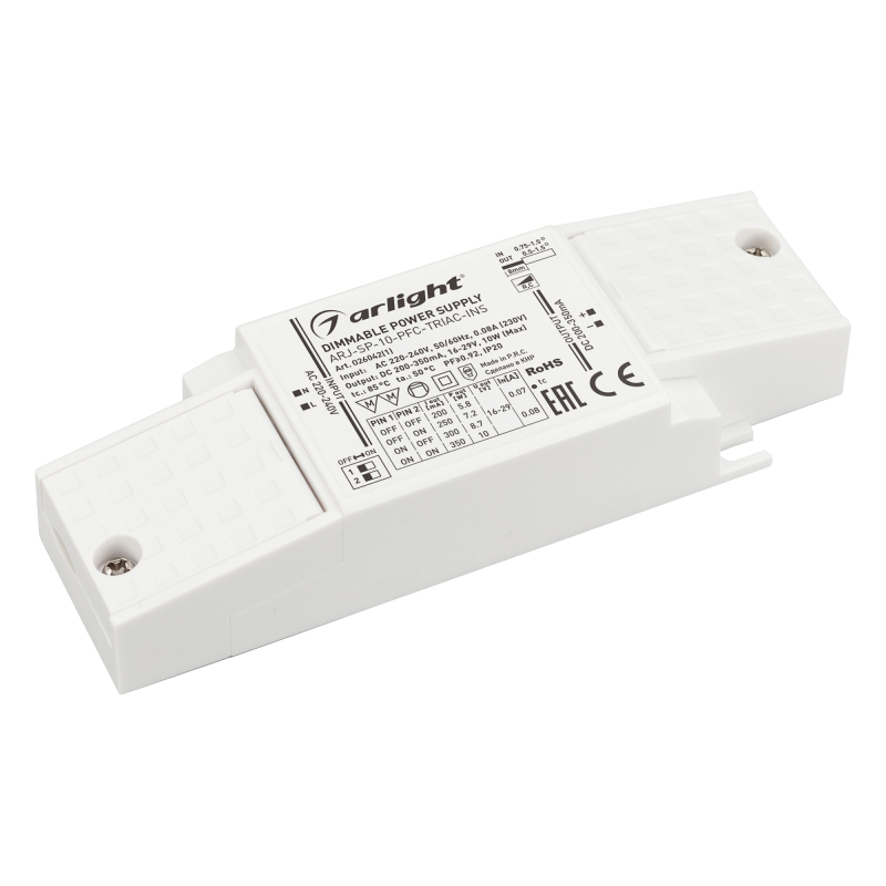 Блок питания Arlight ARJ-SP-10-PFC-Triac-INS (10W, 16-29V, 0.2-0.35A) 026042(1) Блок питания Arlight ARJ-SP-10-PFC-Triac-INS (10W, 16-29V, 0.2-0.35A) 026042(1)