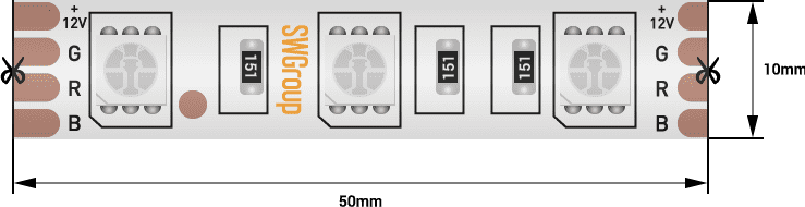 Светодиодная лента SWG SWG560-12-14.4-RGB-68-M 009268