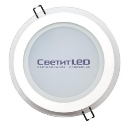 Светильник LED встраиваемый, круг, белый, 15W, 220V, нейтральный 4200К, 980Lm, HL689LG