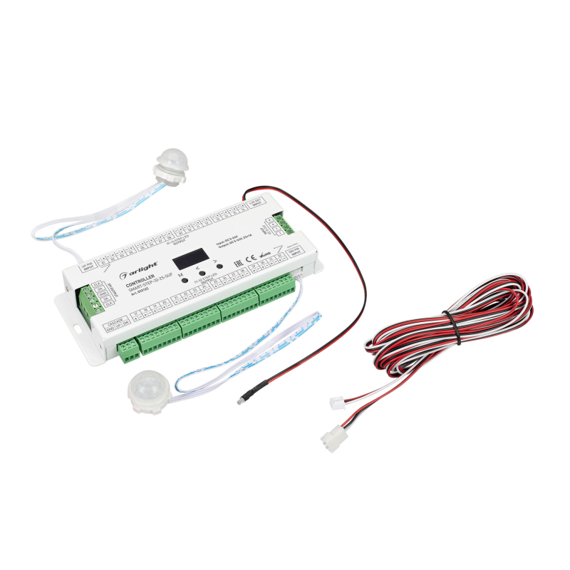 Контроллер лестничный Arlight Smart-Step-32-2S-SUF (5-24V, 32x1A, SPI) 033122 Контроллер лестничный Arlight Smart-Step-32-2S-SUF (5-24V, 32x1A, SPI) 033122