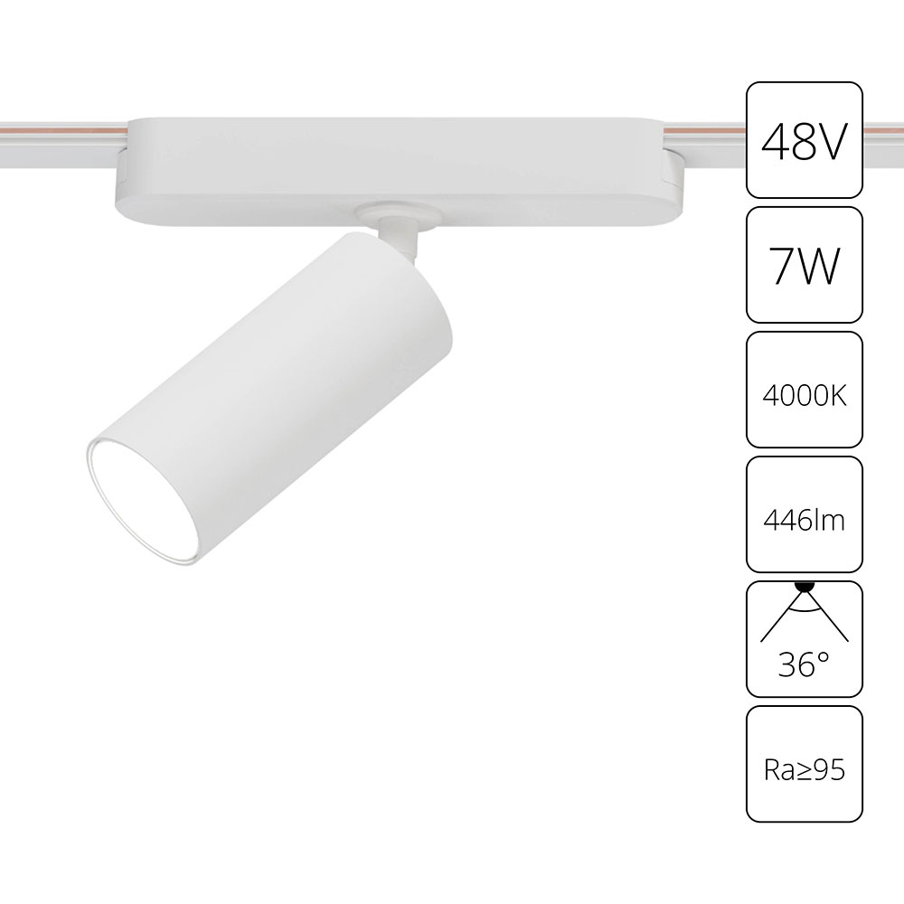 Трековый магнитный светильник Arte Lamp Rapid A6156PL-1WH Трековый магнитный светильник Arte Lamp Rapid A6156PL-1WH