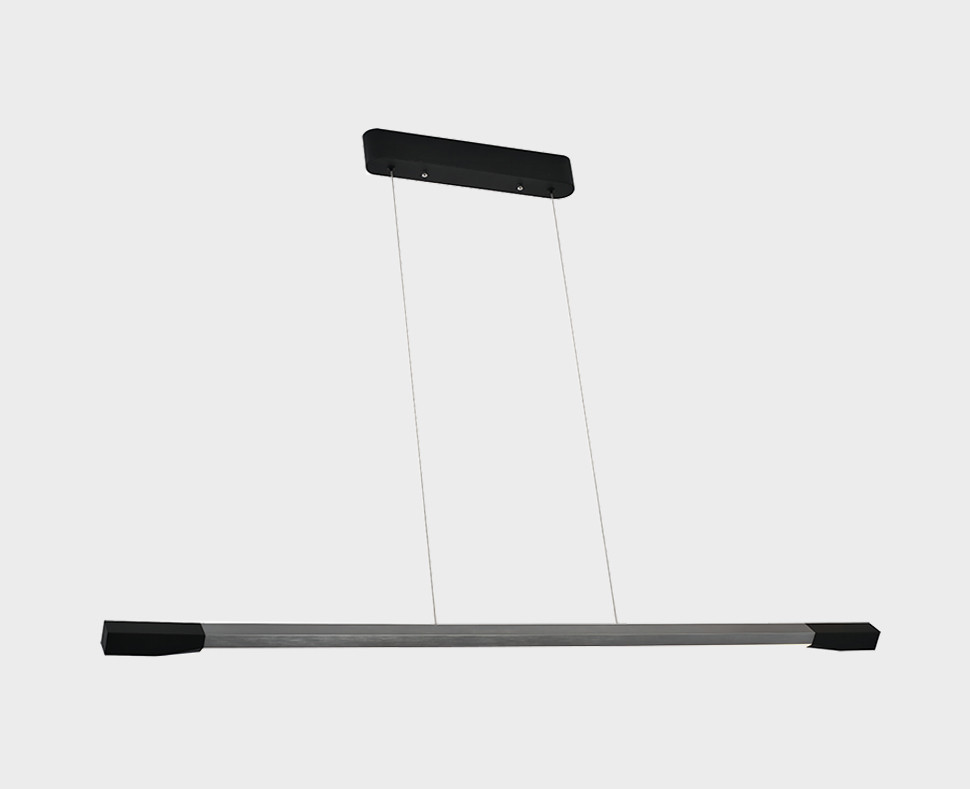 Линейный подвесной светильник Italline IT013-6020 black/silver 3000K Линейный подвесной светильник Italline IT013-6020 black/silver 3000K
