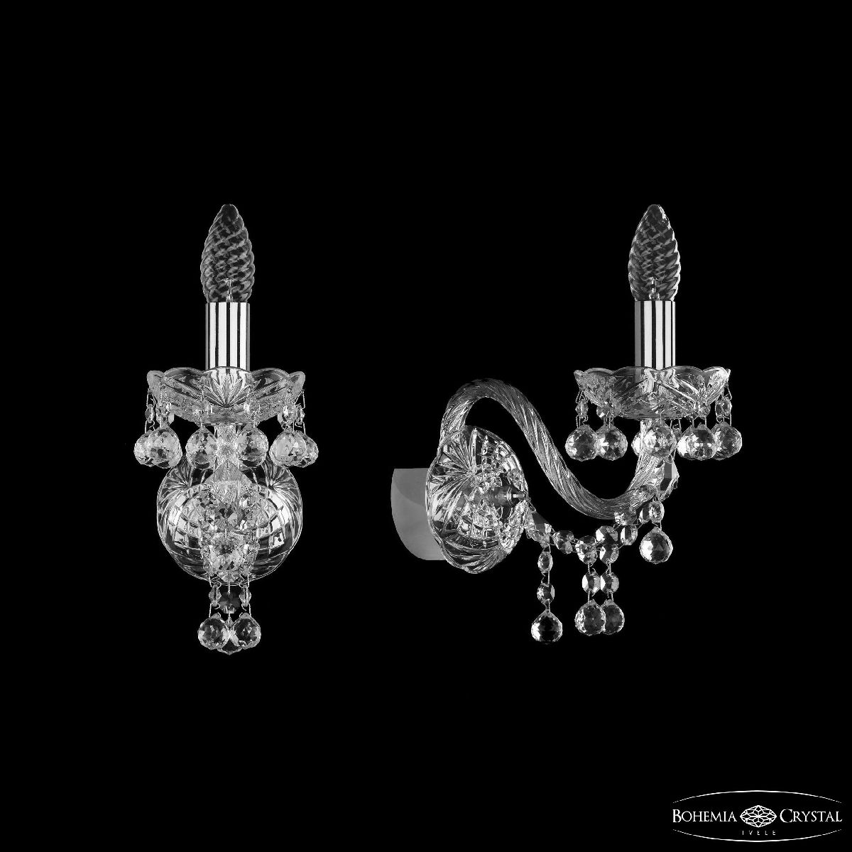 Бра Bohemia Ivele Crystal 1409B/1/160 Ni Бра Bohemia Ivele Crystal 1409B/1/160 Ni