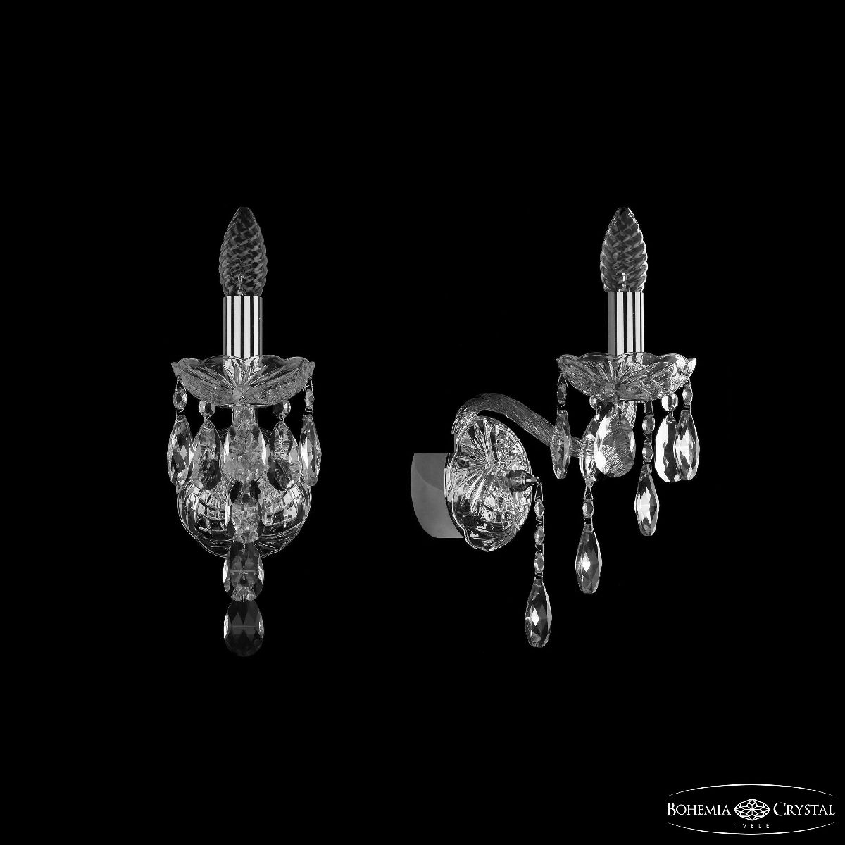 Бра Bohemia Ivele Crystal 1415B/1/141 Ni Бра Bohemia Ivele Crystal 1415B/1/141 Ni