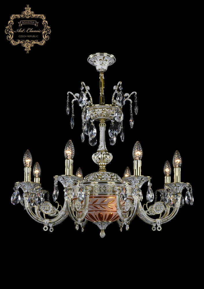 Подвесная люстра Art Classic 31.12.8.KR175SP.250IT.GW.Sp.Amber.White.1D