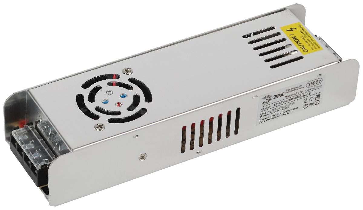 Блок питания Эра 350Вт DC24В 14.58A IP20 LP-LED-350W-IP20-24V-S Б0061133 Блок питания Эра 350Вт DC24В 14.58A IP20 LP-LED-350W-IP20-24V-S Б0061133