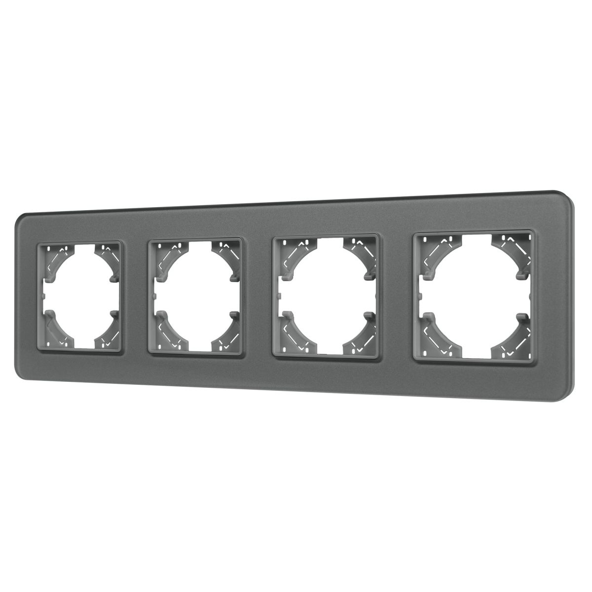 Рамка на 4 поста стеклянная Arlight FRM-OMALI-SFGS-4-GR 049718