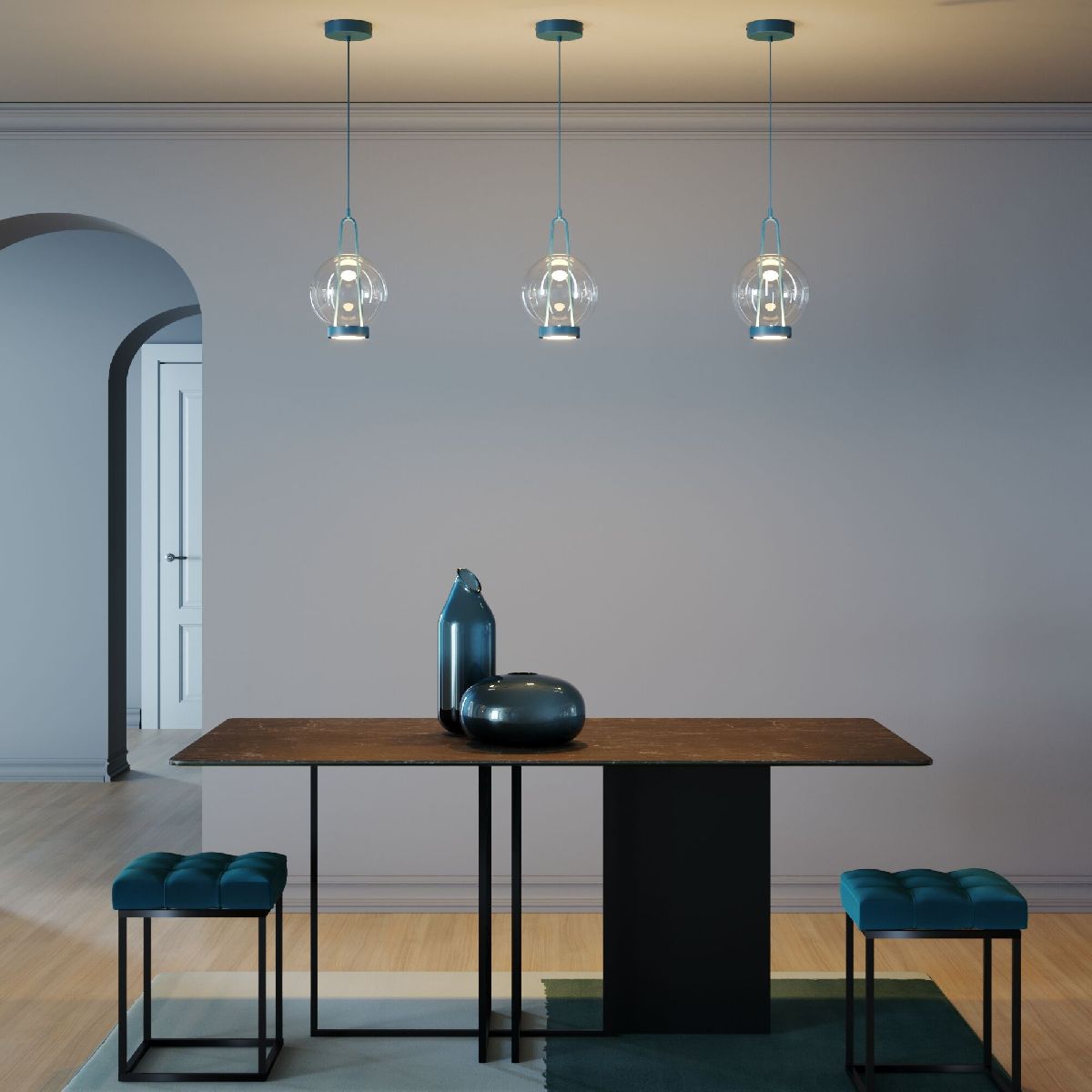 Подвесной светильник Eurosvet Frasco 50267/1 LED синий a069345