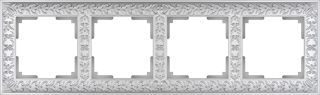Рамка на 4 поста, жемчужный, Antik, WL07-Frame-04