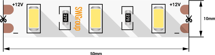 Светодиодная лента SWG SWG660-12-12-W-M 009476 Светодиодная лента SWG SWG660-12-12-W-M 009476