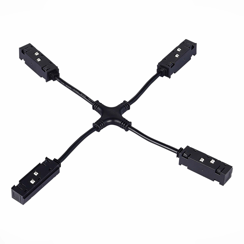 Коннектор питания X-образный для магнитного шинопровода ST Luce Skyline 48 ST006.469.00 Коннектор питания X-образный для магнитного шинопровода ST Luce Skyline 48 ST006.469.00