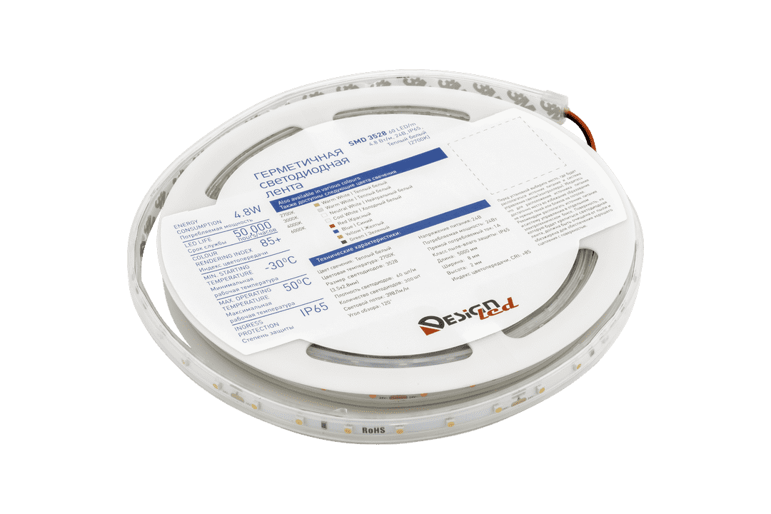Светодиодная лента DesignLed DSG360-24-WW-65 005704 Светодиодная лента DesignLed DSG360-24-WW-65 005704