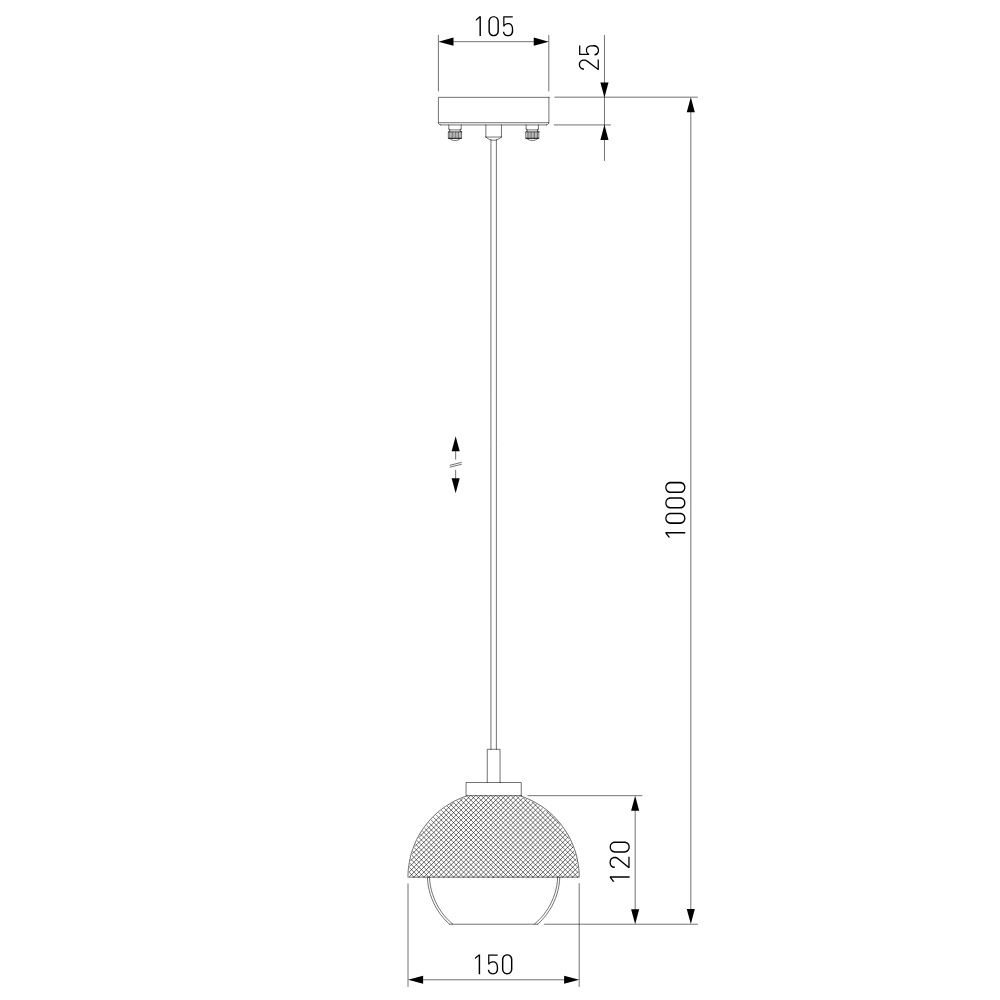 Подвесной светильник Eurosvet 50106/1 античная бронза/черный