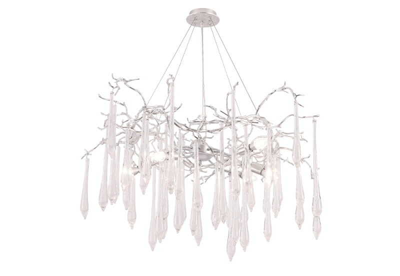 Подвесная люстра Crystal Lux REINA SP8 D1000 SILVER PATINA Подвесная люстра Crystal Lux REINA SP8 D1000 SILVER PATINA