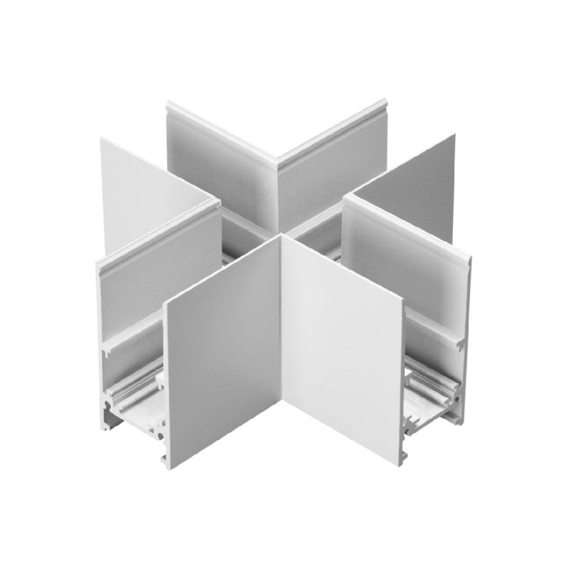 Соединитель X-образный для низковольтного шинопровода Novotech Flum 135171 Соединитель X-образный для низковольтного шинопровода Novotech Flum 135171