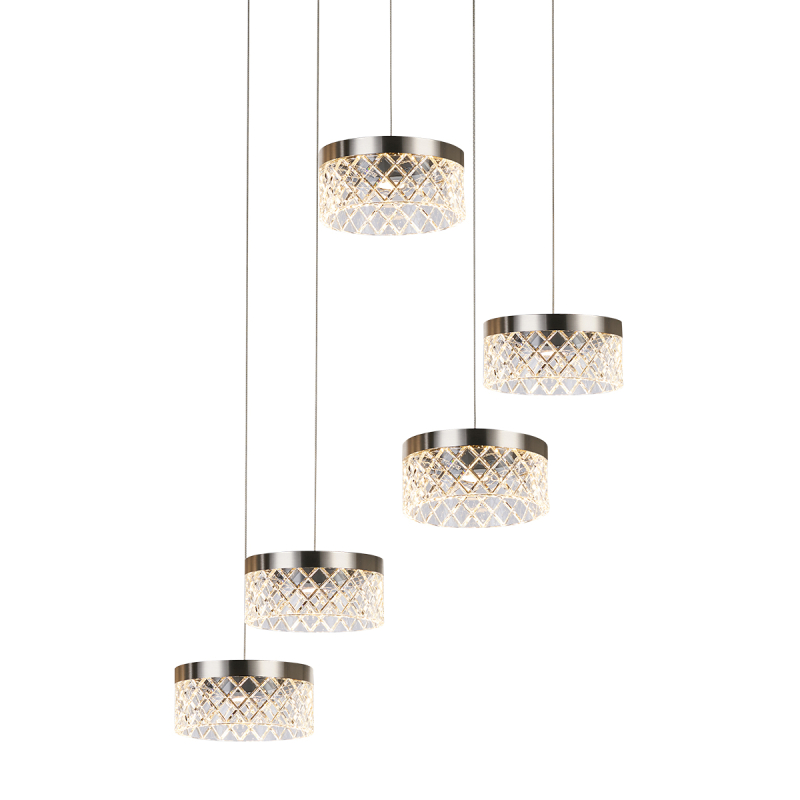 Подвесной светильник Delight Collection MD21020075 MD21020075-5A satin nickel Подвесной светильник Delight Collection MD21020075 MD21020075-5A satin nickel