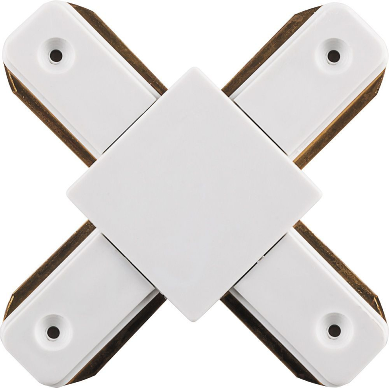 Коннектор Х-образный для шинопровода Feron LD1002 10330 Коннектор Х-образный для шинопровода Feron LD1002 10330