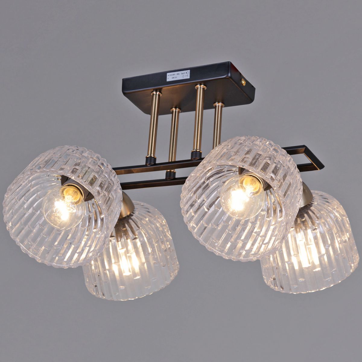 Потолочная люстра Illumico IL0794-4CSQ-25BKAB ELITE