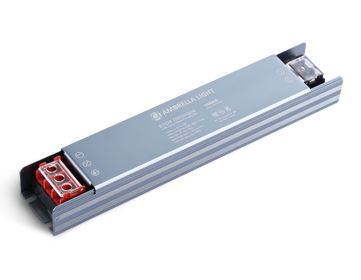 Блок питания Ambrella Light LED Driver 12V 300Вт AC185-260 25A IP20 GS8810 Блок питания Ambrella Light LED Driver 12V 300Вт AC185-260 25A IP20 GS8810