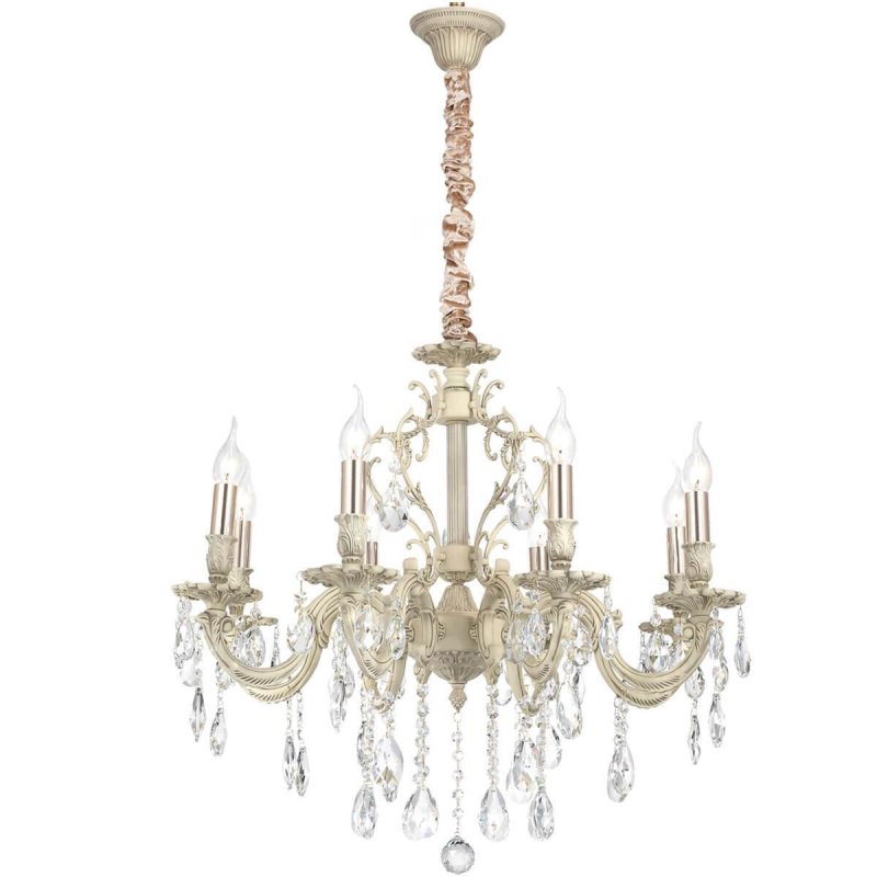 Подвесная люстра Lucia Tucci Barletta 1730.8 Cream White Подвесная люстра Lucia Tucci Barletta 1730.8 Cream White