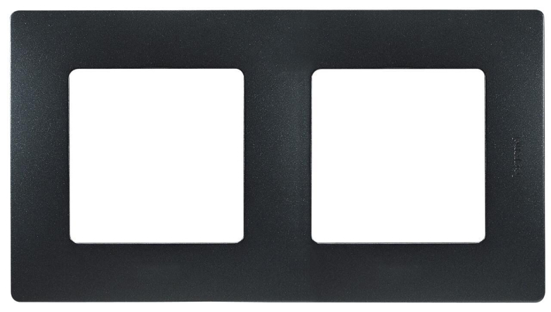 Рамка 2-постовая Legrand Etika антрацит 672582
