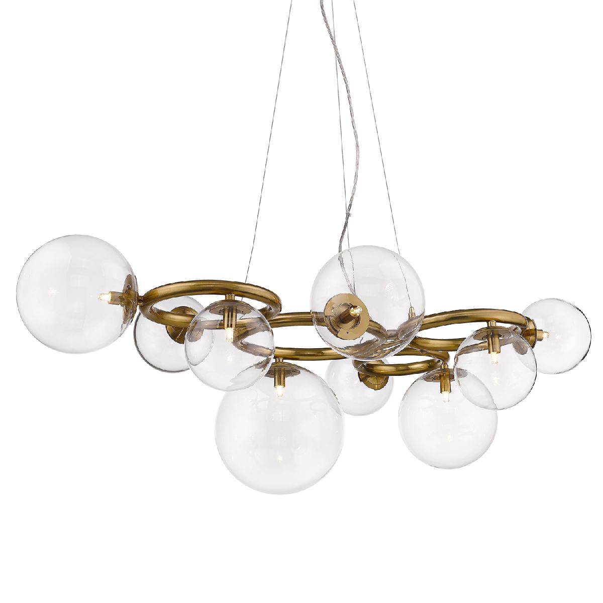 Подвесная люстра DeLight Collection Puppet P68092-9 brass Подвесная люстра DeLight Collection Puppet P68092-9 brass