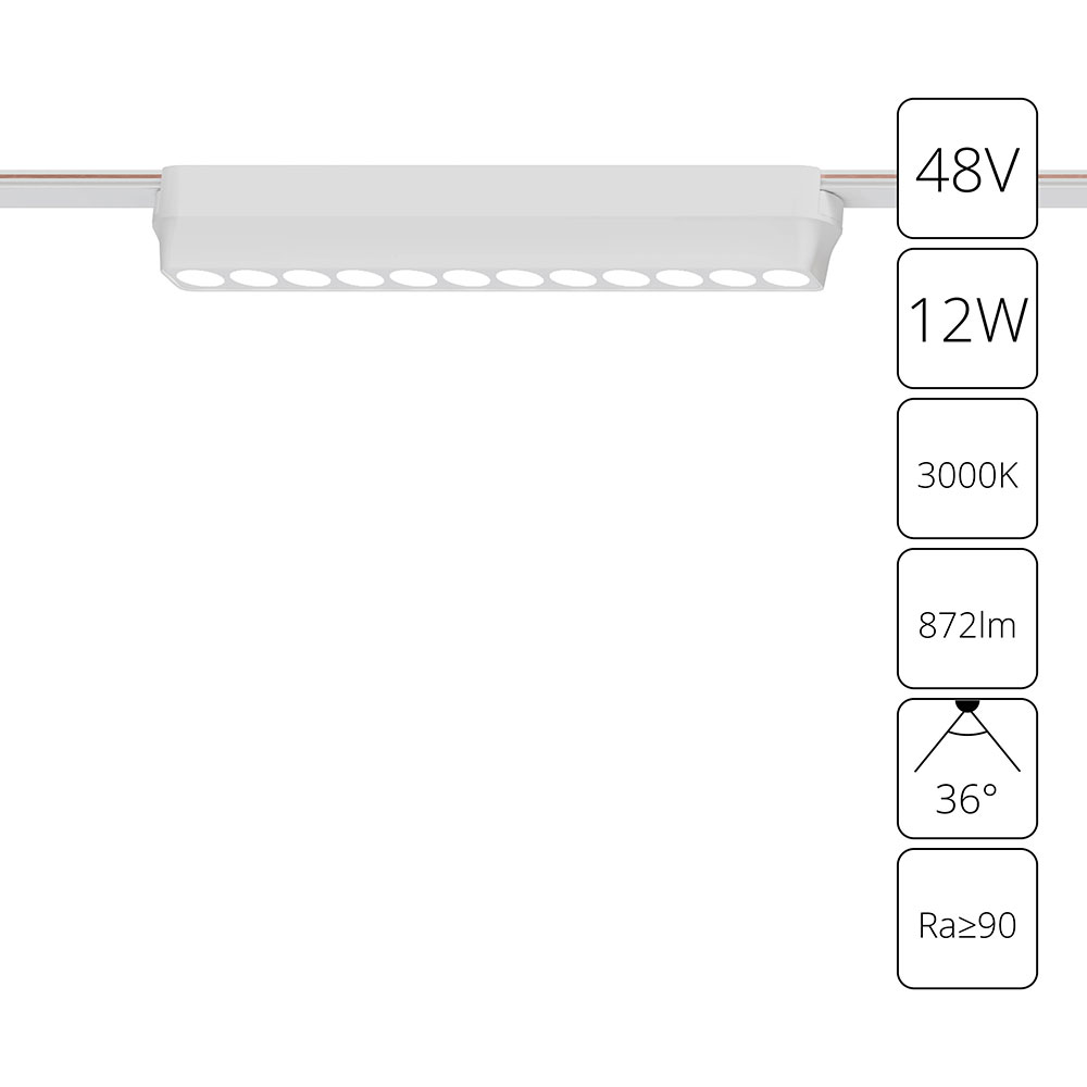 Трековый магнитный светильник Arte Lamp Rapid A1154PL-1WH Трековый магнитный светильник Arte Lamp Rapid A1154PL-1WH