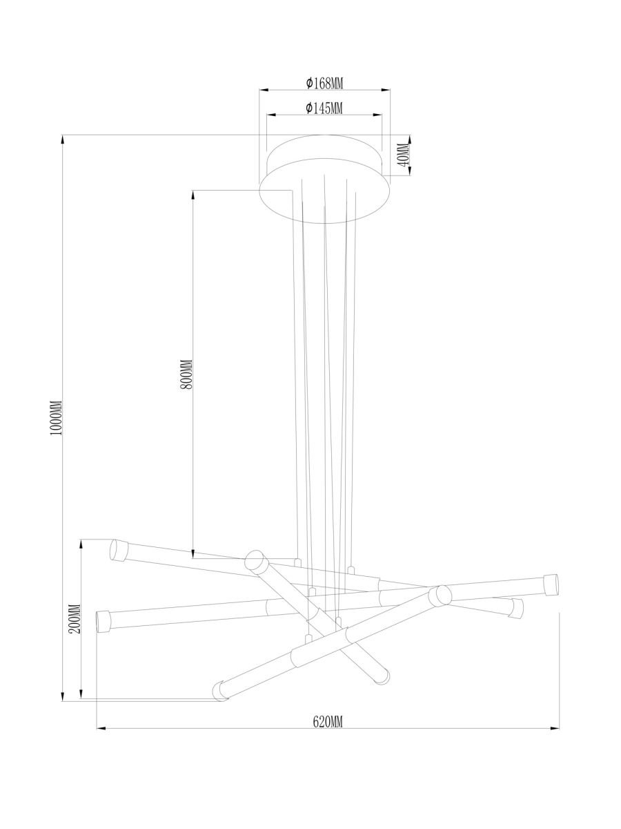 Подвесной светильник Freya Vibe FR6098PL-L64BZ