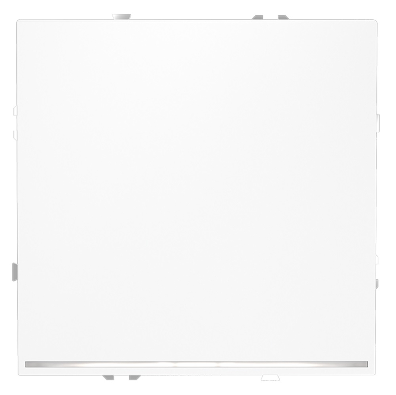 Выключатель одноклавишный с подсветкой Voltum S70 VLS010202 (белый матовый)