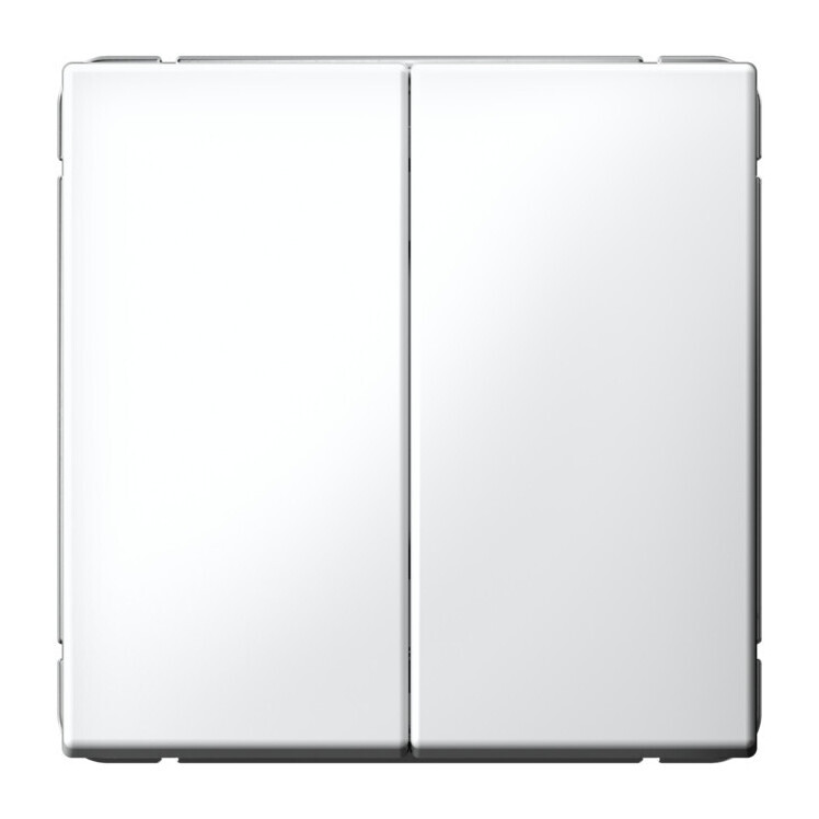 Выключатель 2-клавишный, 10АХ, механизм, быстрозажим. клем. Systeme Electric ArtGallery Белый GAL000151S