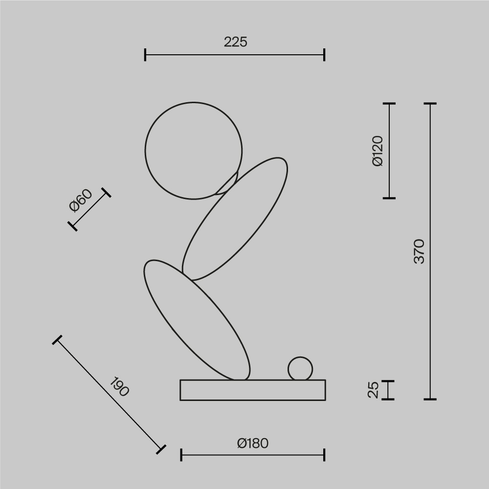Настольная лампа Maytoni Resonance MOD482TL-L6C3K