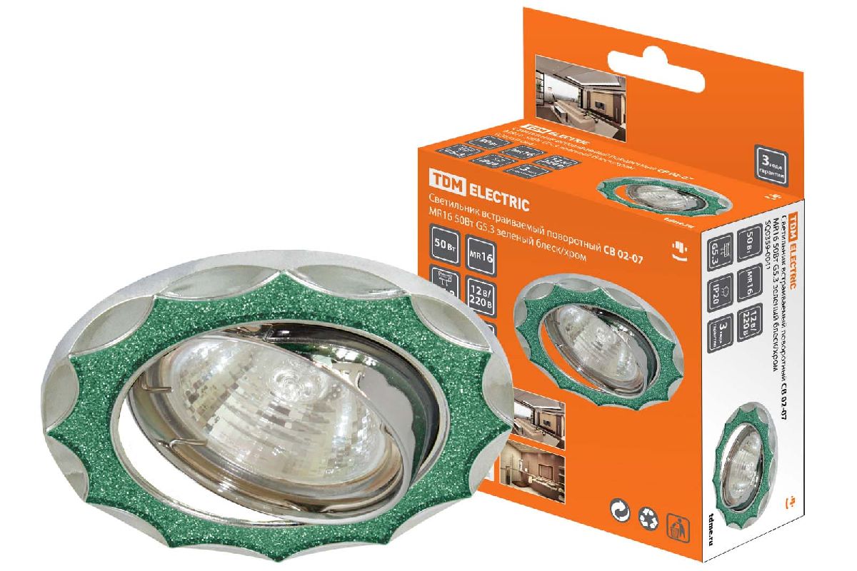 Встраиваемый светильник TDM Electric СВ 02-07 SQ0359-0041 Встраиваемый светильник TDM Electric СВ 02-07 SQ0359-0041